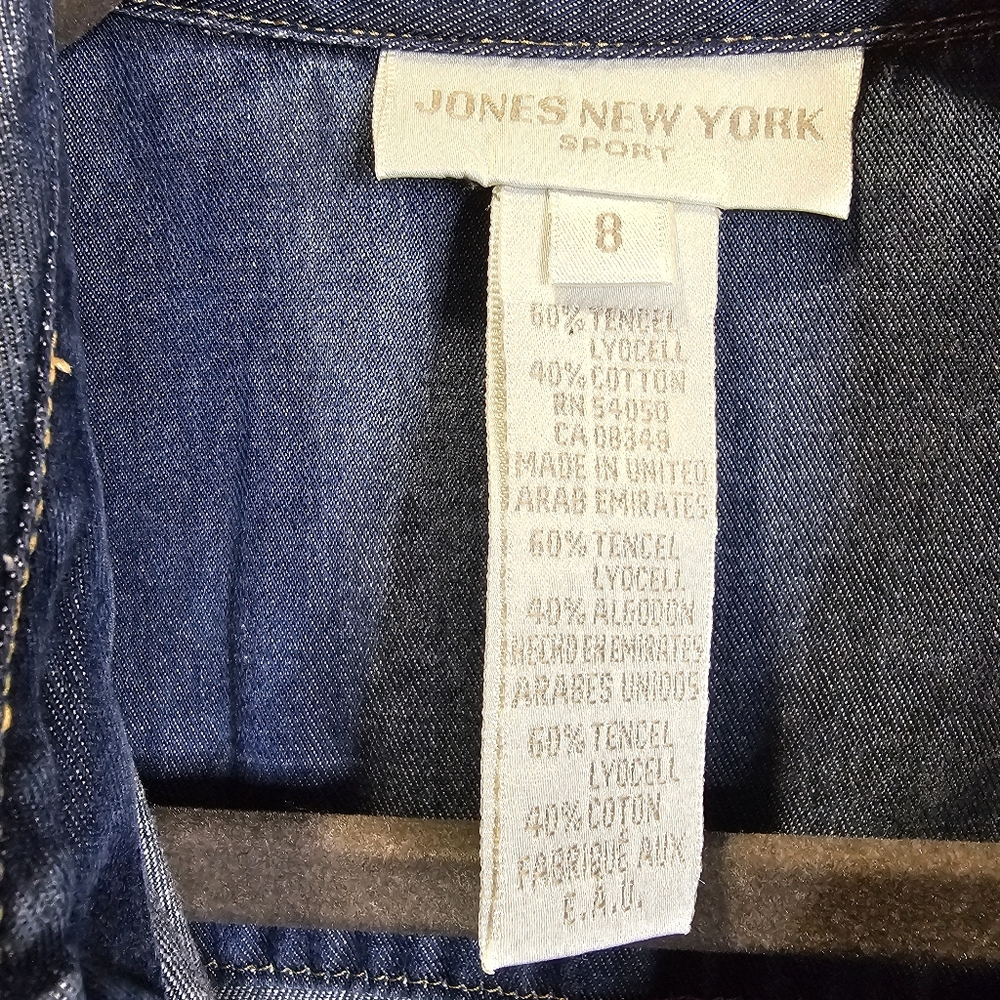 90's Denim Maxi Dress Jones New York - Picture 5 of 6